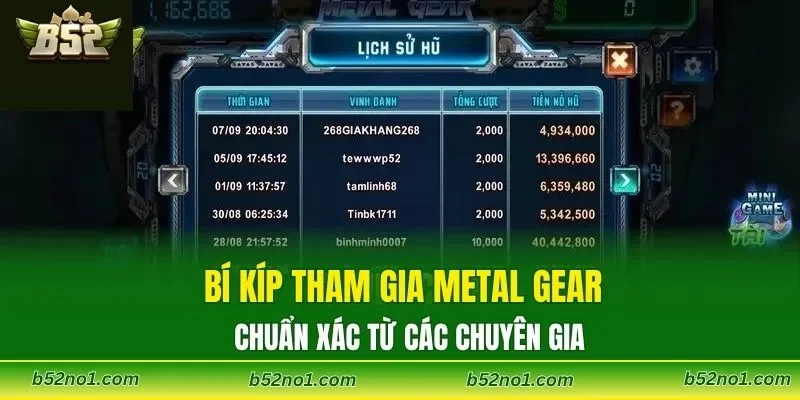 Bí kíp tham gia Metal Gear chuẩn xác từ các chuyên gia